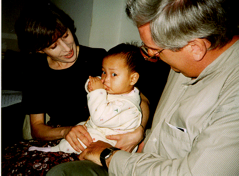 melissa meeting Mom and Dad, for the first time!