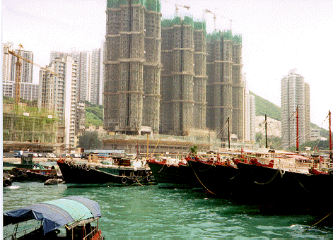 Construction in Hong Kong.